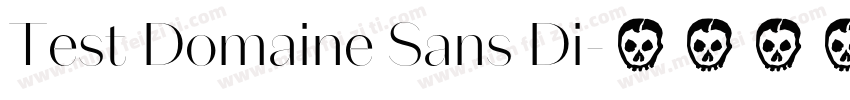 Test Domaine Sans Di字体转换